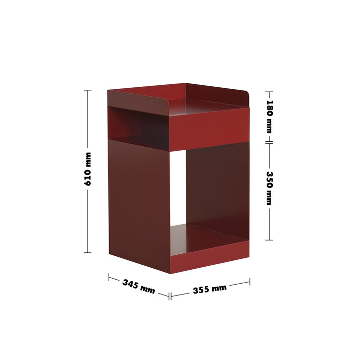 Bauhaus Steel Side Table RUBIK