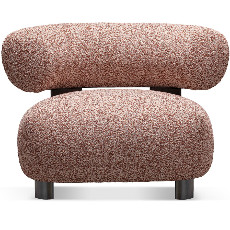 Cream Boucle Fabric 1 Seater Sofa BUBBLE