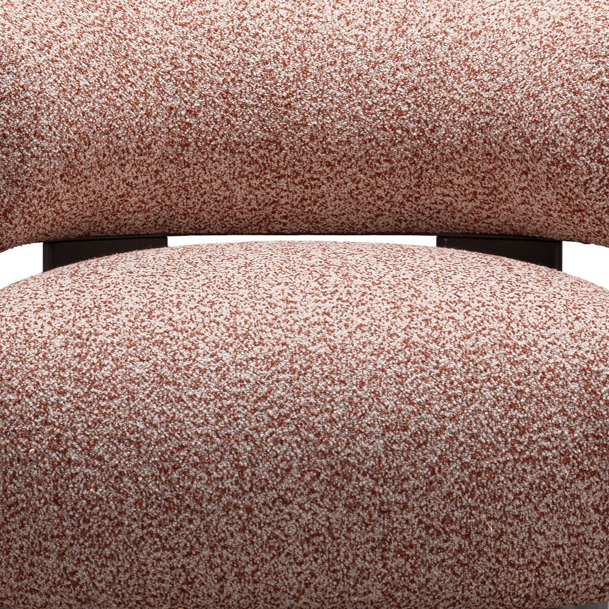 Cream boucle fabric 1 seater sofa bubble material variants.
