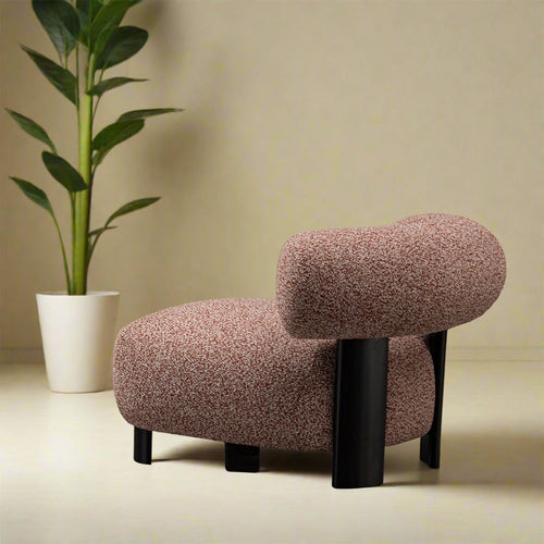 Cream Boucle Fabric 1 Seater Sofa BUBBLE Good to Know Preview-1