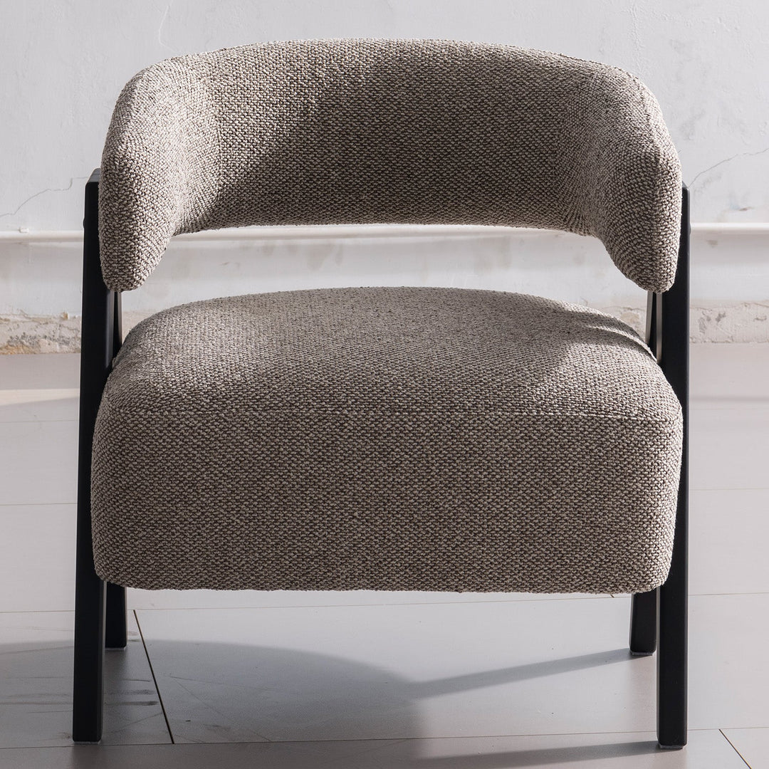Japandi boucle fabric 1 seater sofa colle situational feels.
