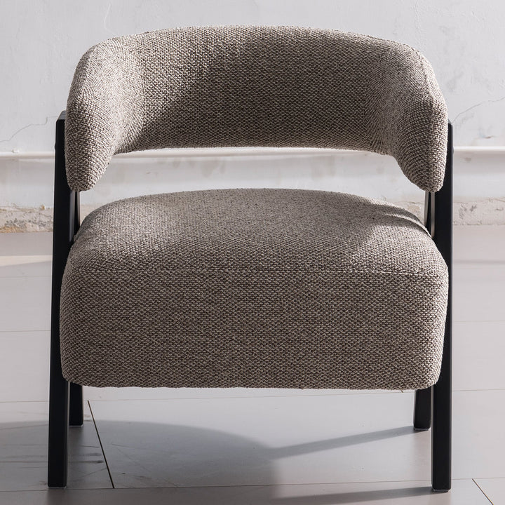 Japandi boucle fabric 1 seater sofa colle situational feels.