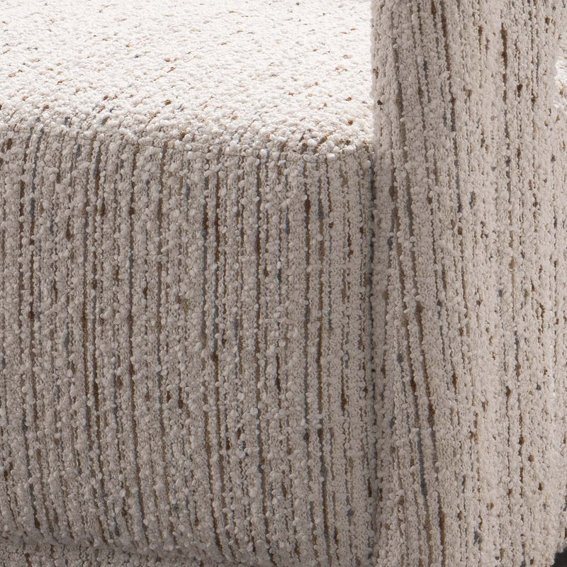Modern Boucle Fabric 1 Seater Sofa KABURI Color Swatches