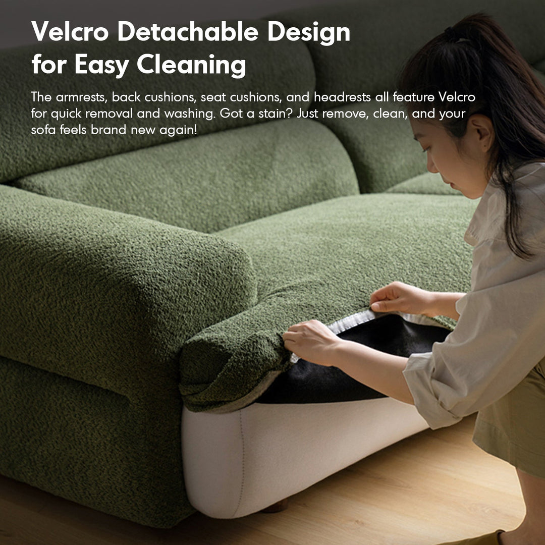 Modern Boucle Fabric 3 Seater Sofa SLEEPO