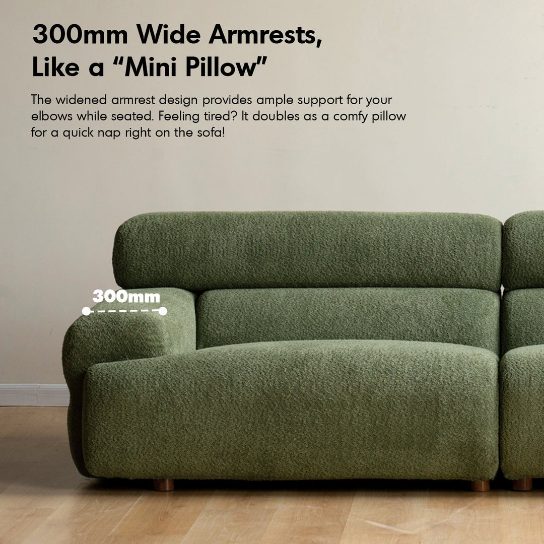 Modern Boucle Fabric 3 Seater Sofa SLEEPO