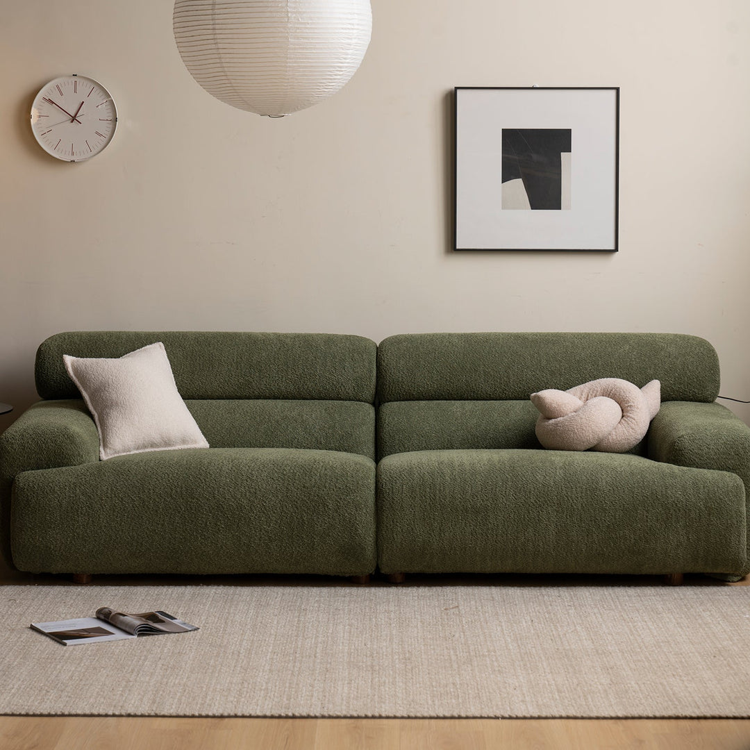 Modern boucle fabric 3 seater sofa sleepo detail 7.