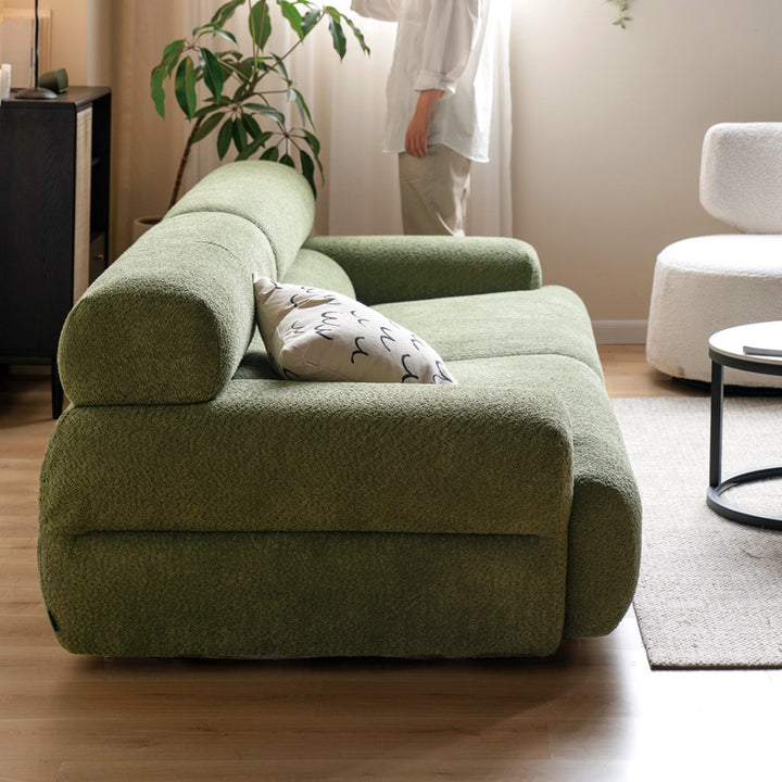 Modern boucle fabric 3 seater sofa sleepo detail 8.