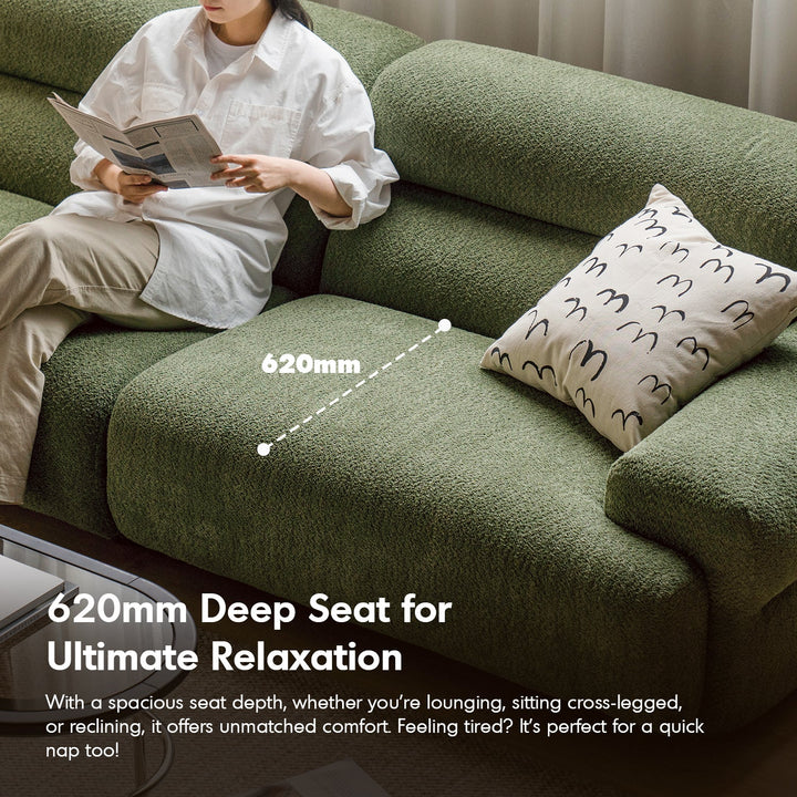 Modern Boucle Fabric 4 Seater Sofa SLEEPO