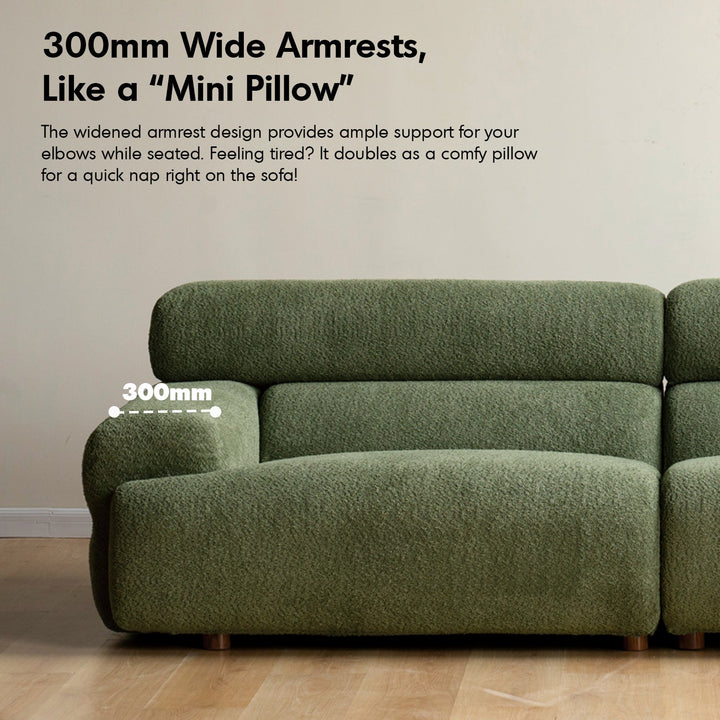 Modern Boucle Fabric 4 Seater Sofa SLEEPO