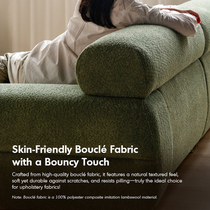 Modern Boucle Fabric 4 Seater Sofa SLEEPO