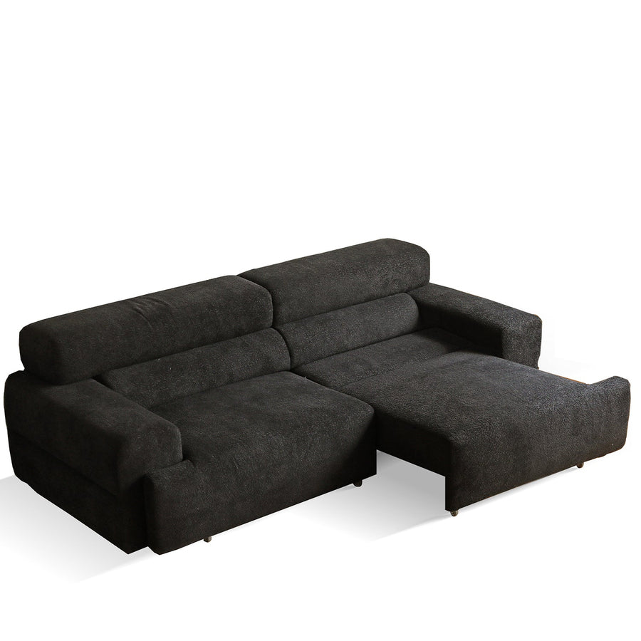 Cream Boucle Fabric Electric Functional 3 Seater Sofa Bed SLEEPO