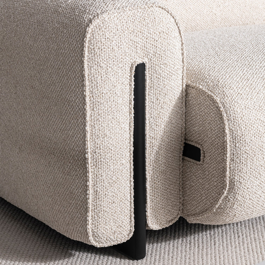 Minimalist Boucle Fabric Modular 3 Seater Sofa COLLE