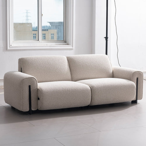 Minimalist Boucle Fabric Modular 3 Seater Sofa COLLE Good to Know Preview-1