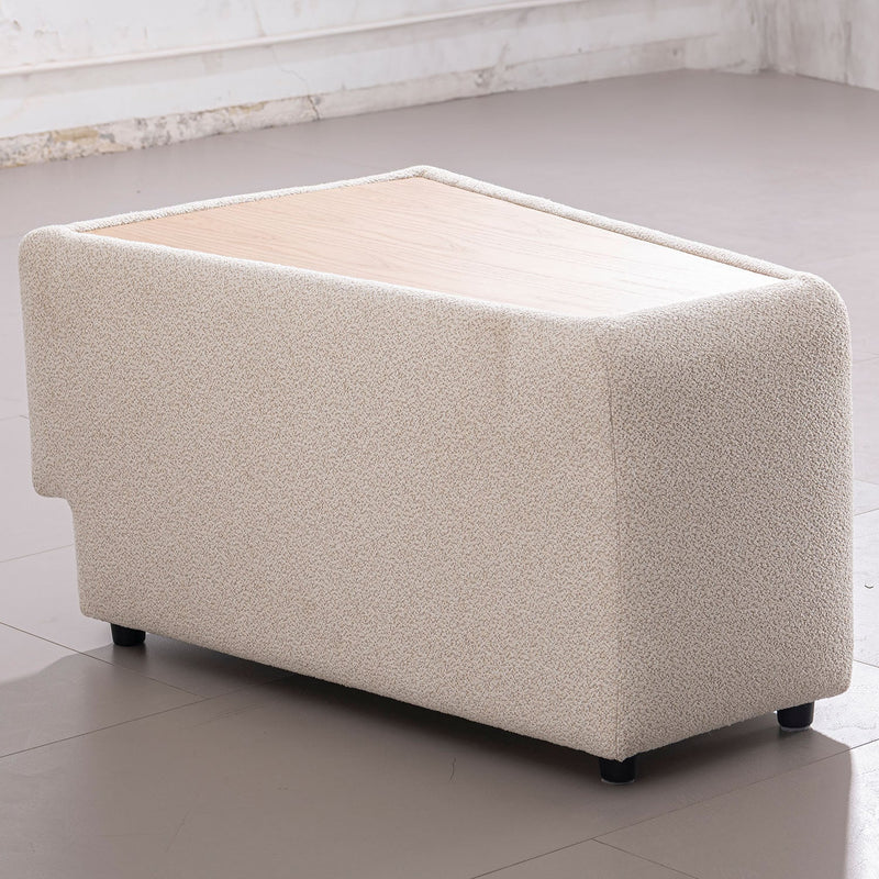 Scandinavian Boucle Fabric Modular Side Table RENE Color Swatches