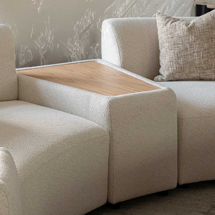 Scandinavian Boucle Fabric Modular Side Table RENE Good to Know Preview-1