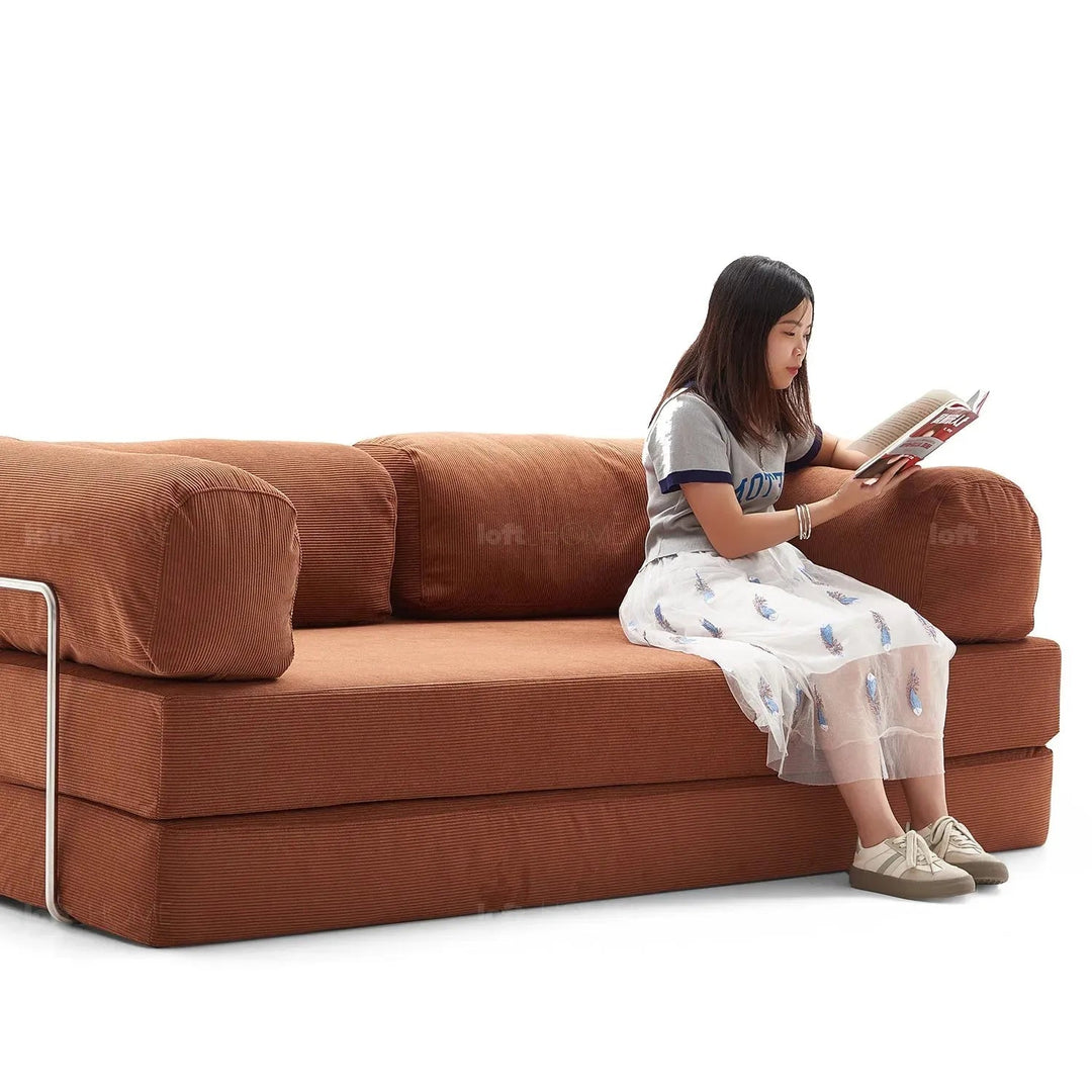 Modern Corduroy Fabric Sofa Bed SQUEEZE