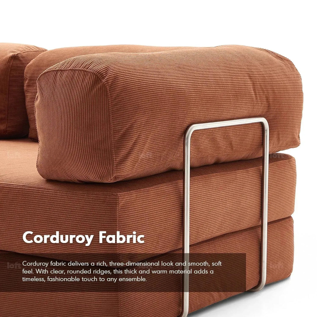 Modern Corduroy Fabric Sofa Bed SQUEEZE