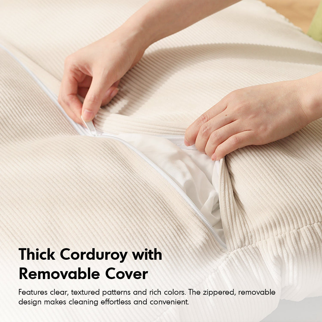 Modern Corduroy Velvet Fabric 1 Seater Tatami Sofa Bed LUXE