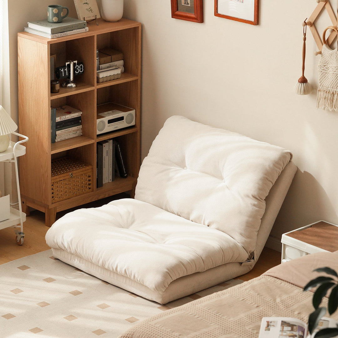 Modern Corduroy Velvet Fabric 1 Seater Tatami Sofa Bed LUXE