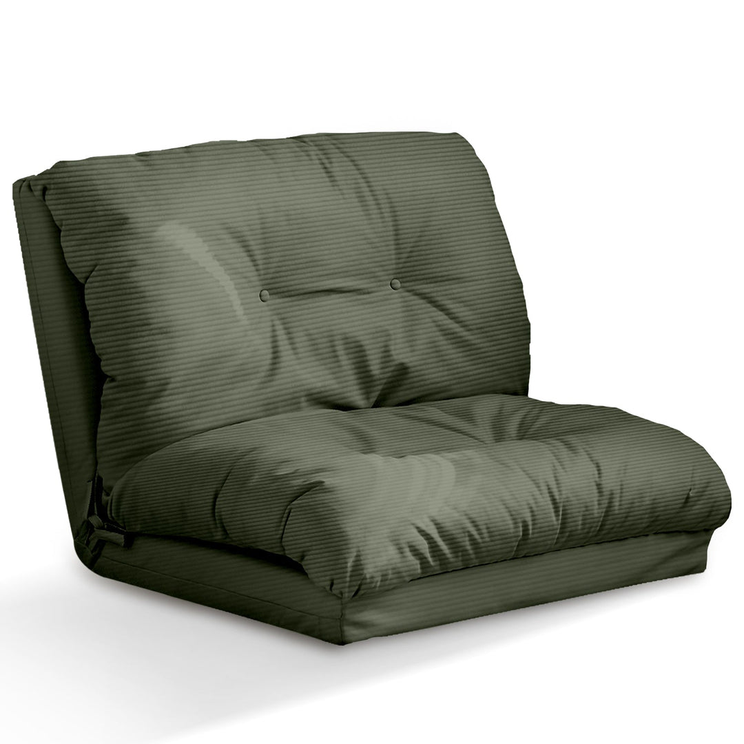 Modern Corduroy Velvet Fabric 1 Seater Tatami Sofa Bed LUXE