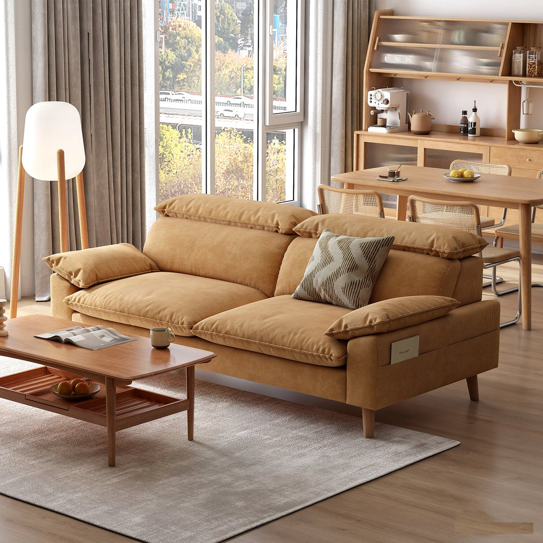 Scandinavian Corduroy Velvet Fabric 2 Seater Sofa CORDY