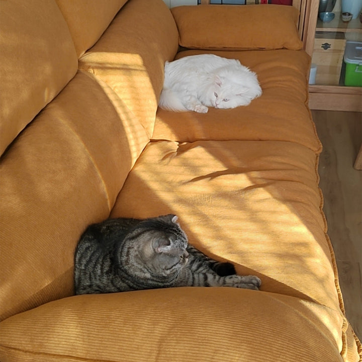 Scandinavian Corduroy Velvet Fabric 3 Seater Sofa CORDY