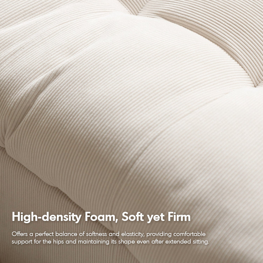 Modern Corduroy Velvet Fabric Modular Armless 1 Seater Sofa FLEXA