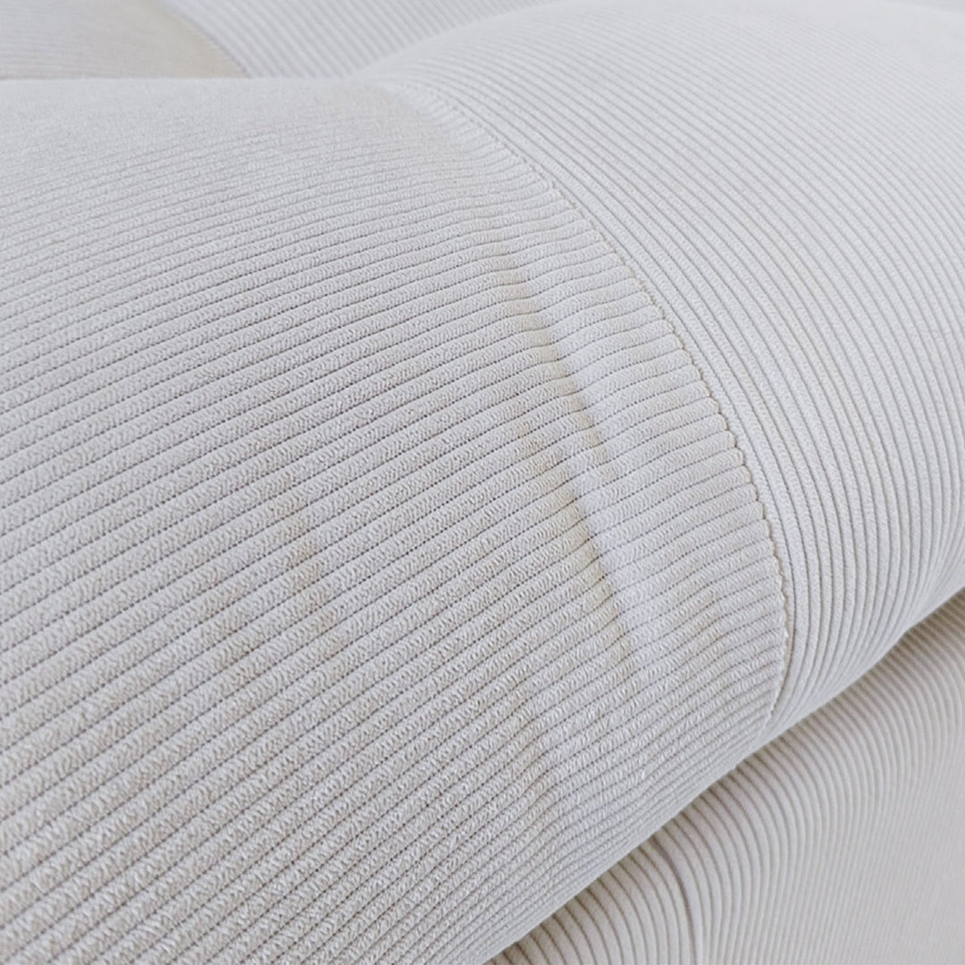 Modern Corduroy Velvet Fabric Modular Armless 1 Seater Sofa FLEXA