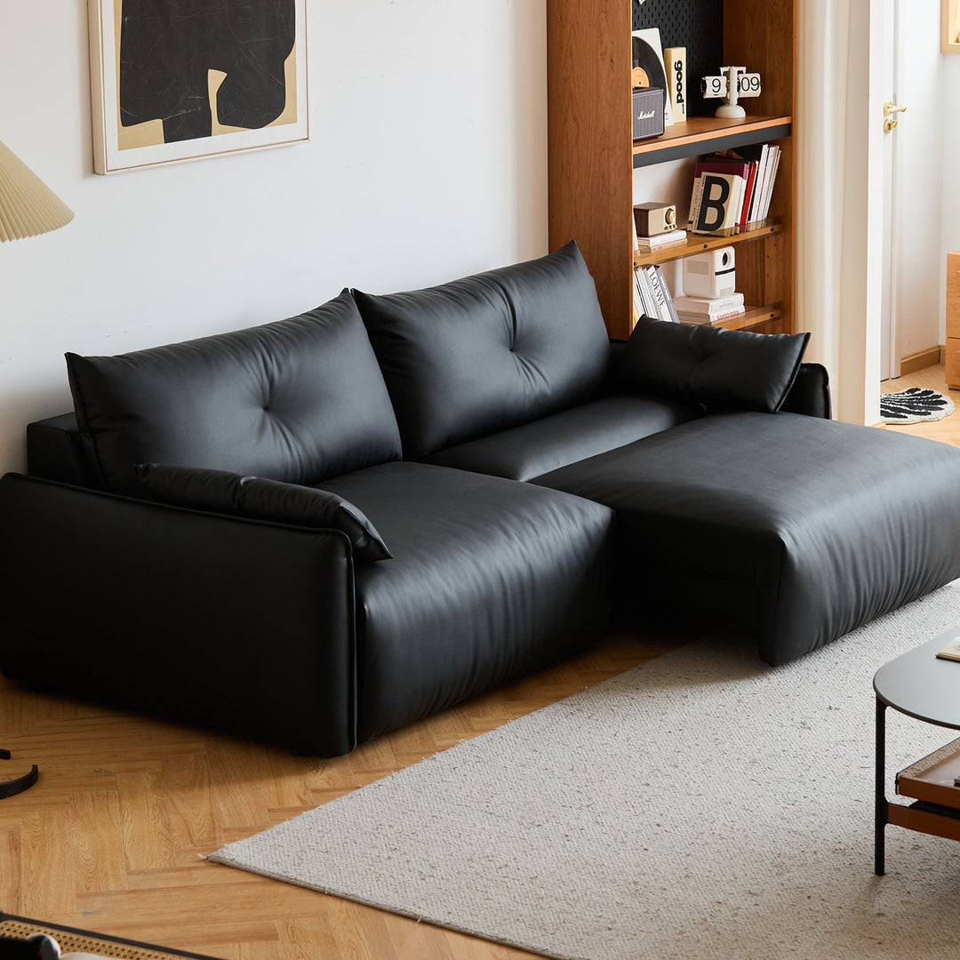 Modern Microfiber Leather electric recliner 2 seater sofa primary product view.