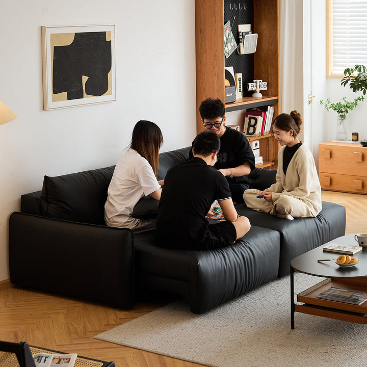 Modern Microfiber Leather Electric Recliner 3 Seater Sofa EVENA