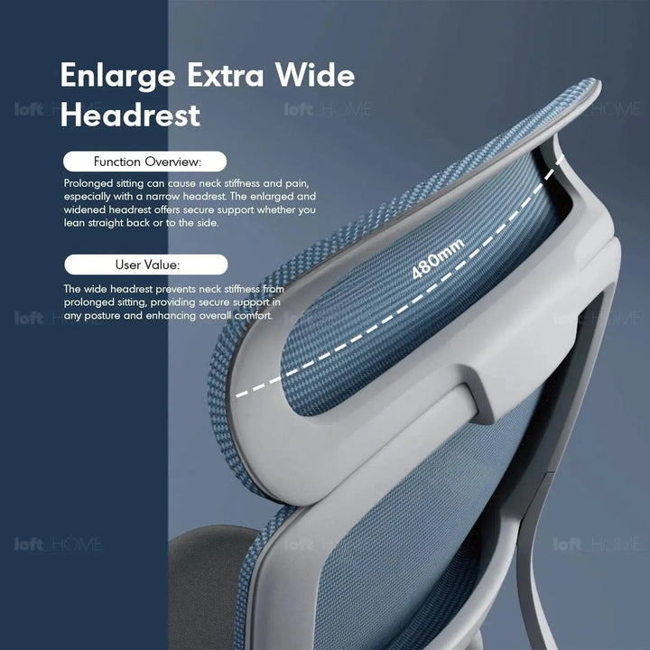 Modern mesh ergonomic office chair curve in still life.