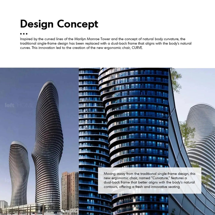 Modern Mesh Ergonomic Office Chair CURVE