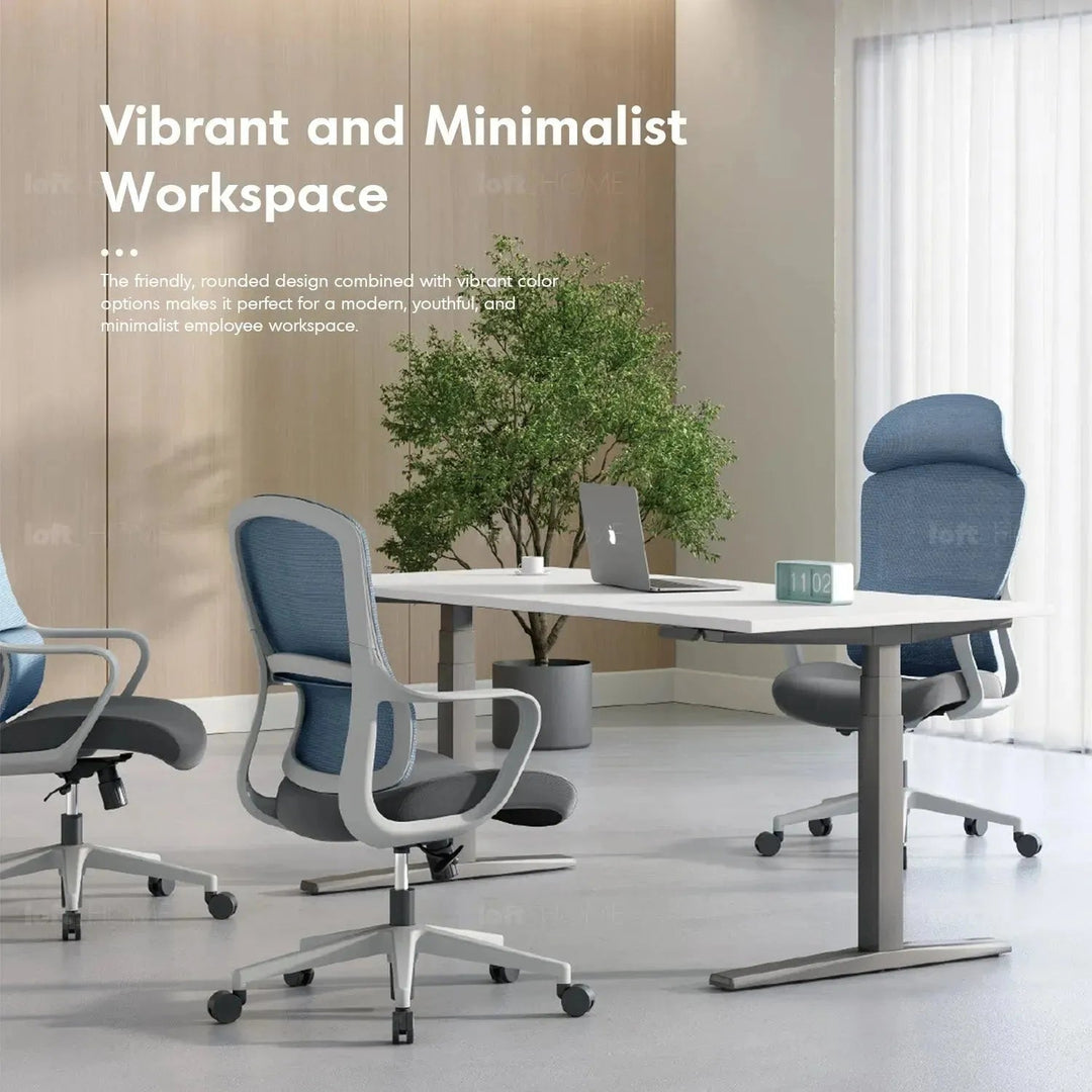 Modern Mesh Ergonomic Office Chair With Headrest CURVE