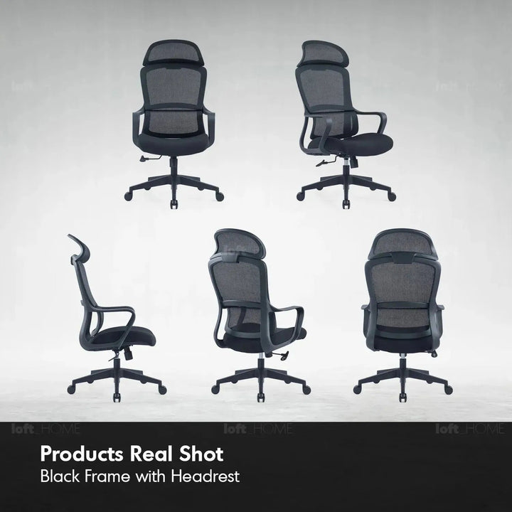 Modern Mesh Ergonomic Office Chair With Headrest CURVE