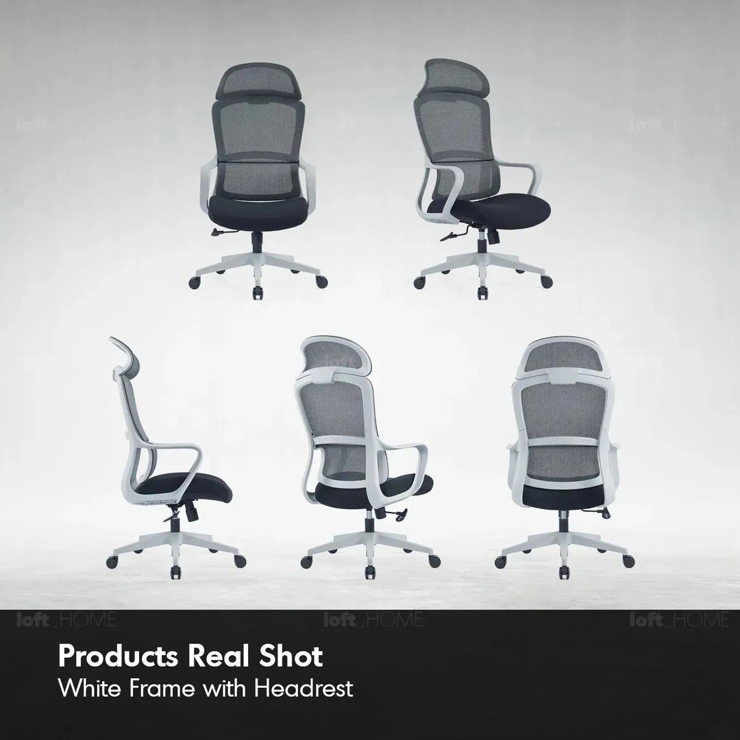 Modern Mesh Ergonomic Office Chair With Headrest CURVE