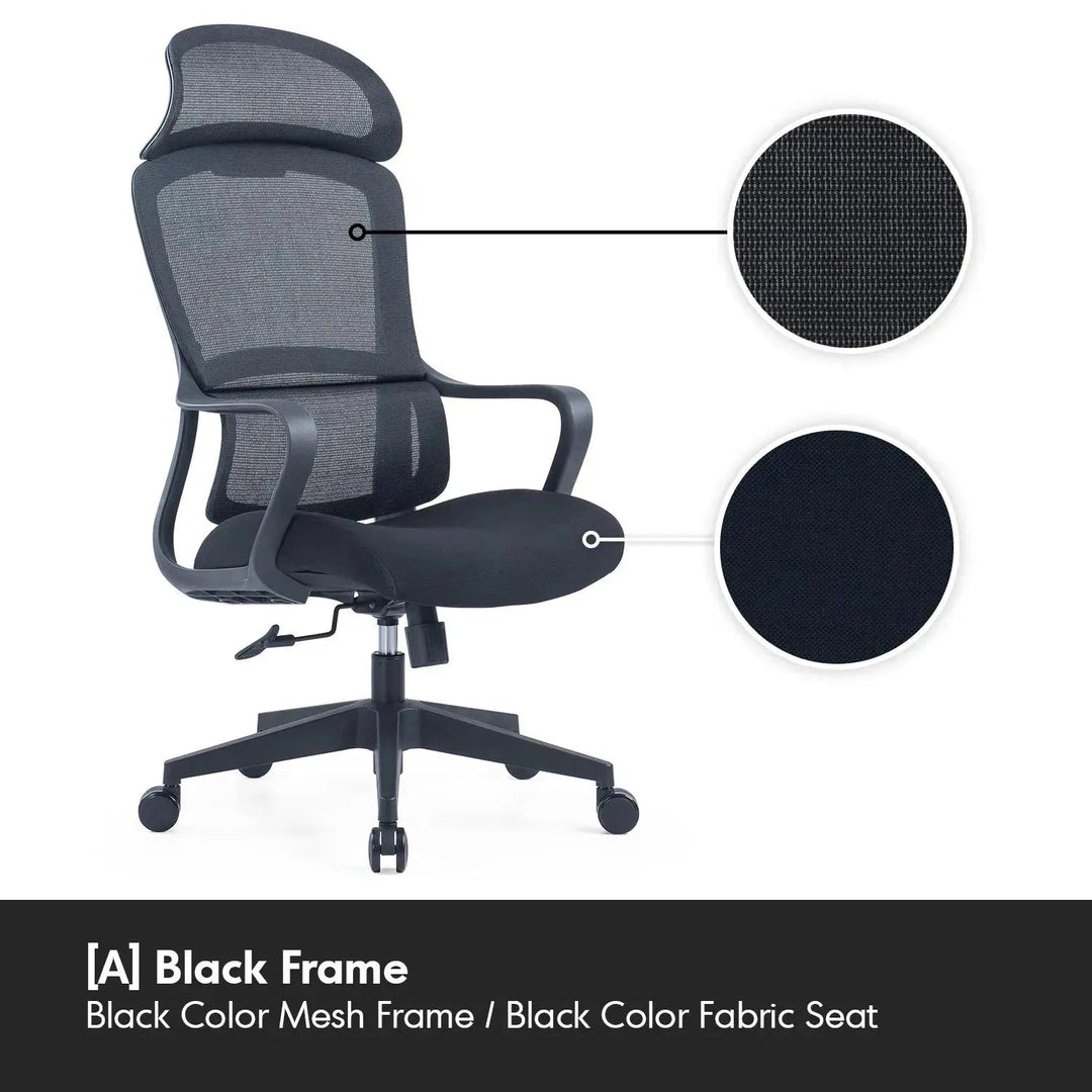 Modern Mesh Ergonomic Office Chair With Headrest CURVE