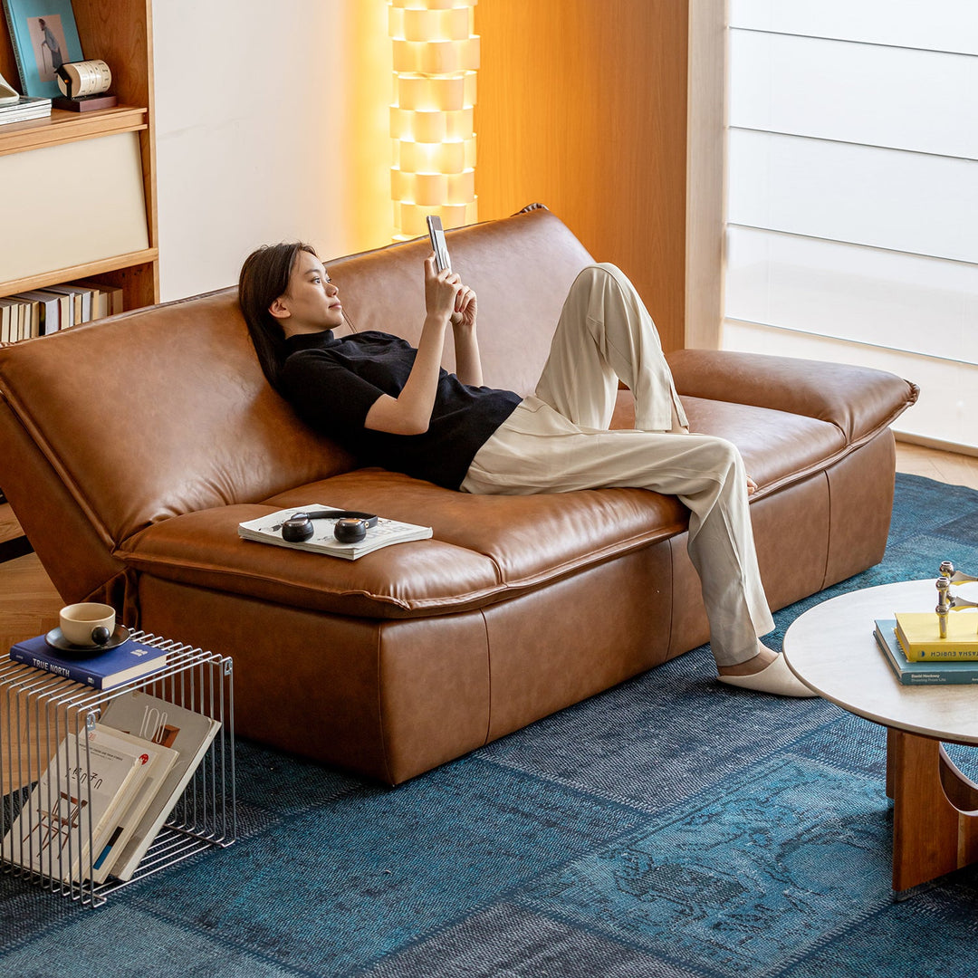 Modern Microfiber Leather 2 Seater Sofa Bed SAILBOAT