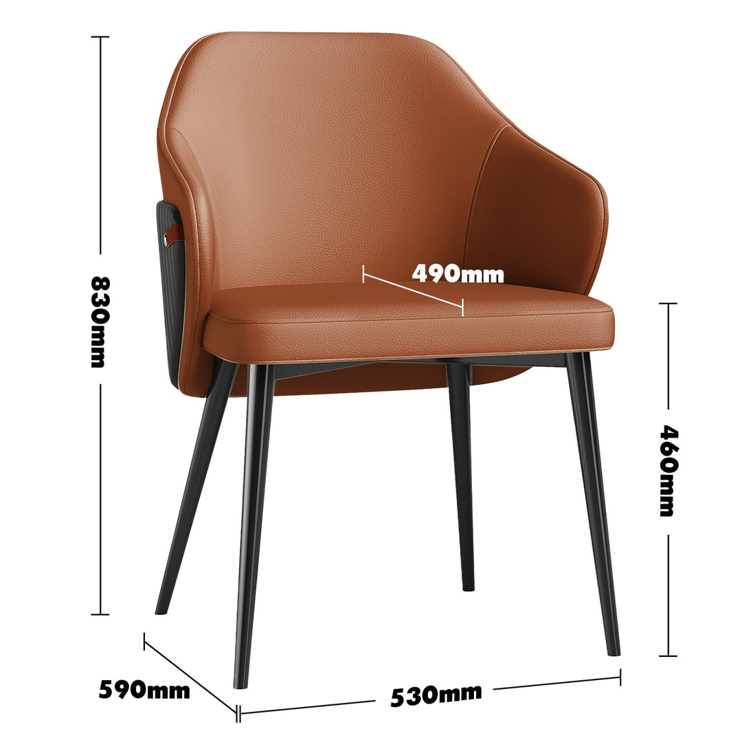 Modern Microfiber Leather Dining Chair DUAL