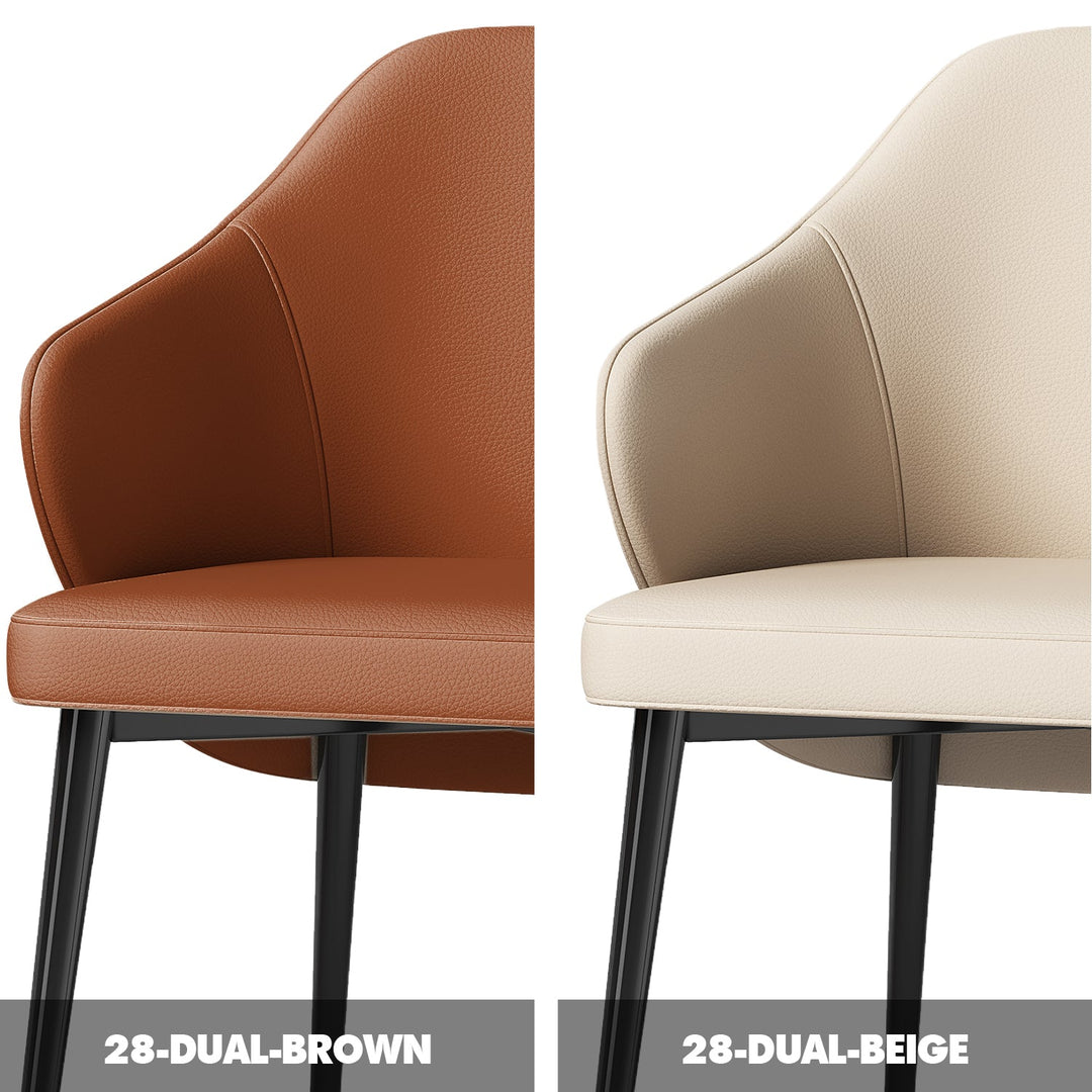 Modern Microfiber Leather Dining Chair DUAL