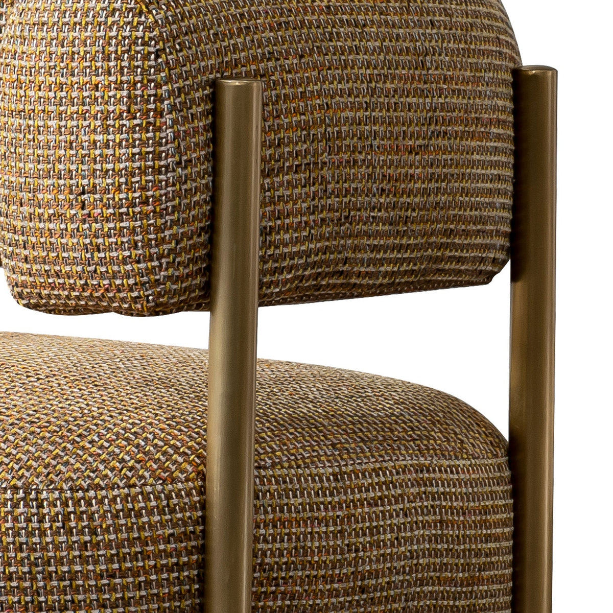 Industrial Mixed Weave Fabric 1 Seater Sofa CINI Material Details Chart