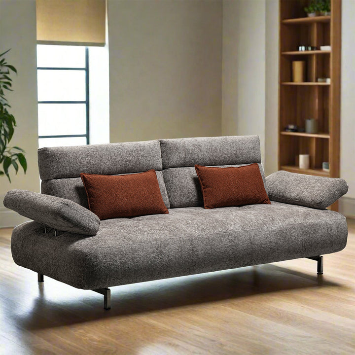 Modern Mixed Weave Fabric 3 Seater Sofa FLIP