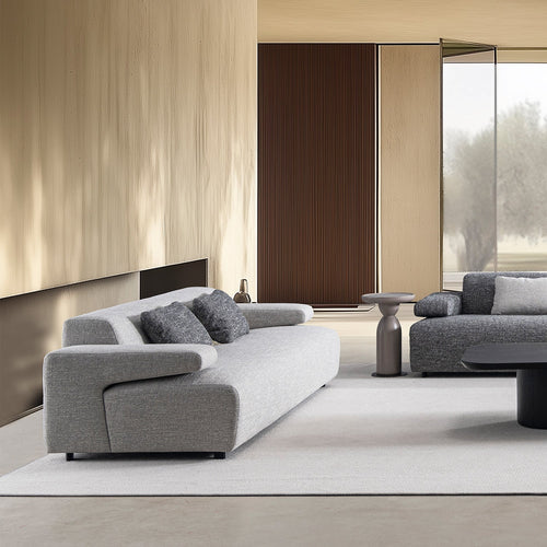 Minimalist Mixed Weave Fabric 3 Seater Sofa TORO Good to Know Preview-1