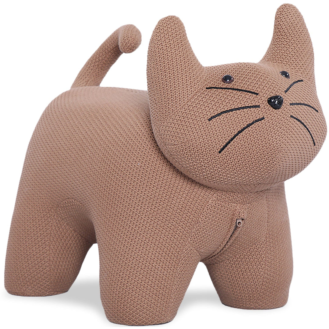 Contemporary Mixed Weave Fabric Ottoman Decoration CAT