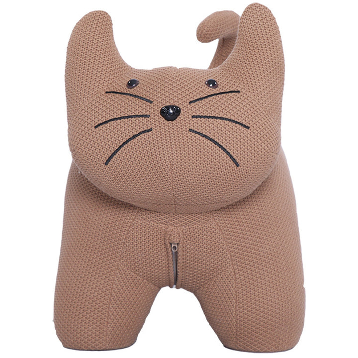 Contemporary Mixed Weave Fabric Ottoman Decoration CAT