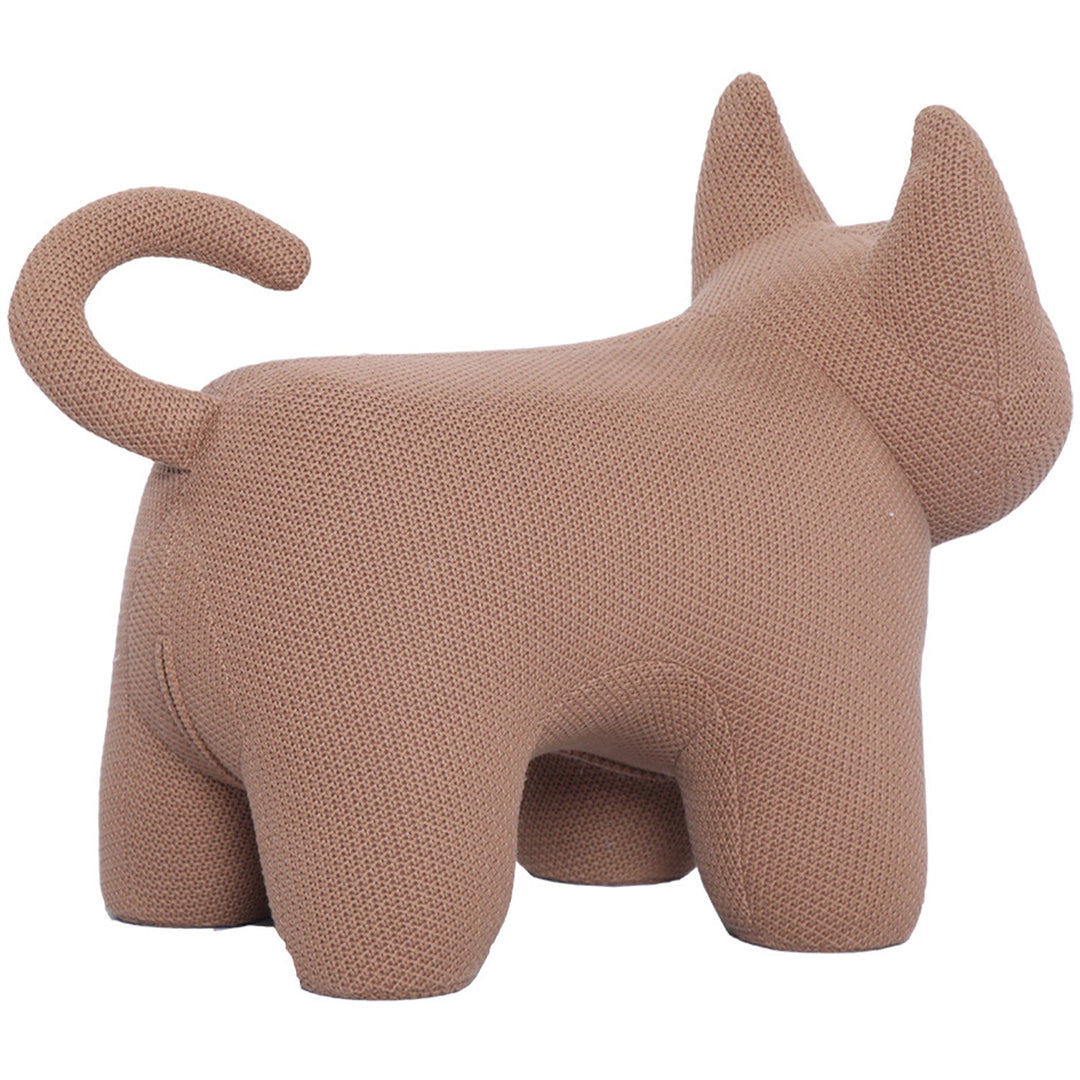 Contemporary Mixed Weave Fabric Ottoman Decoration CAT