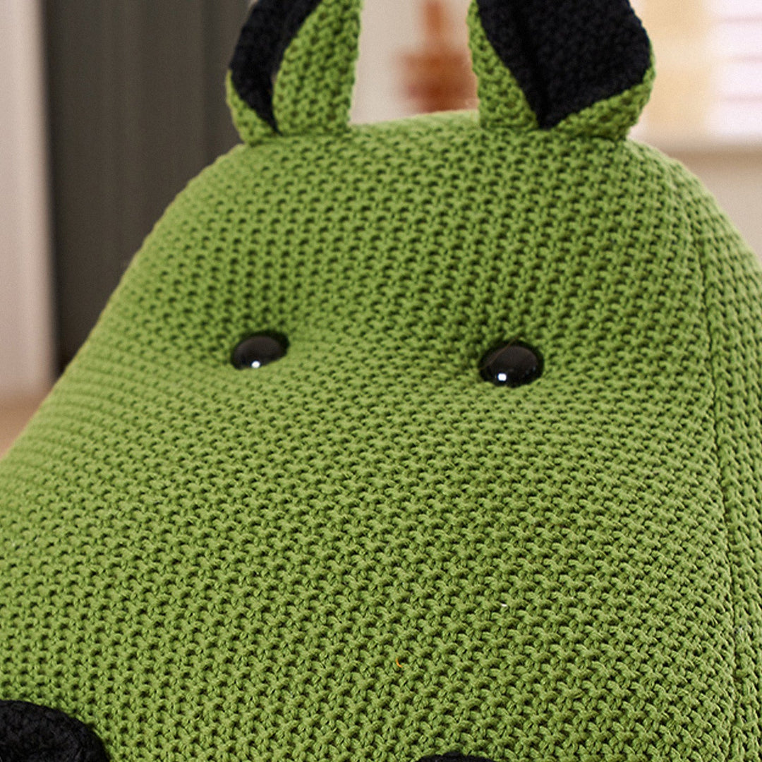 Contemporary Mixed Weave Fabric Ottoman Decoration HIPPO