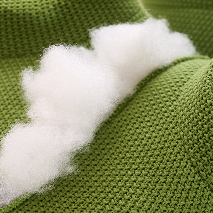 Contemporary Mixed Weave Fabric Ottoman Decoration HIPPO