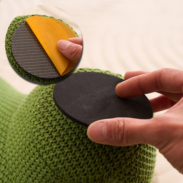 Contemporary Mixed Weave Fabric Ottoman Decoration HIPPO