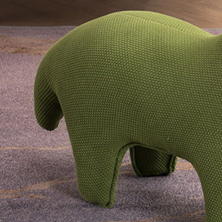 Contemporary Mixed Weave Fabric Ottoman Decoration MMS