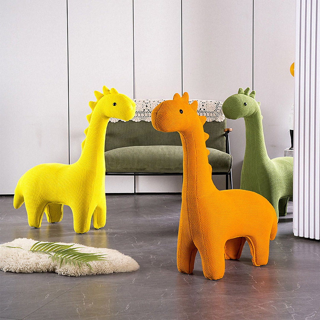 Contemporary Mixed Weave Fabric Ottoman Decoration MMS